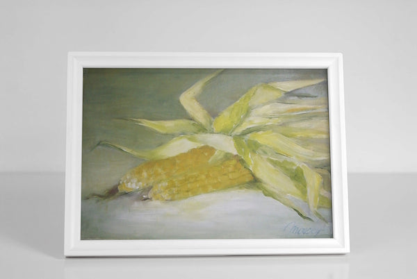 Corn ears - oil on canvas 11" x 14", sold without a frame